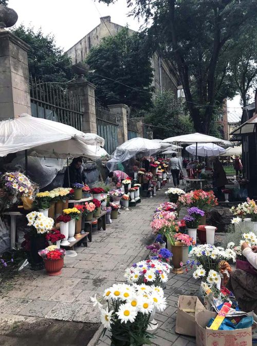 12-3M-5-flower-market A stree flower market in Lviv